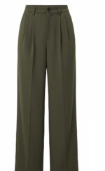High-Waist Pleated Straight-Leg Trousers for Women | Elegant Tailored Casual Suit Pants | Soft Blush Pink Fashion Pants - Image 6