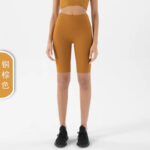 Women’s Ribbed Seamless Crop Top & Biker Shorts Set – High-Waist Sculpting Two-Piece Activewear Outfit - Image 14