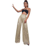 Elegant High-Waist Sequin Wide Leg Pants – Luxury Evening Statement Trousers for Women | subailili - Image 7