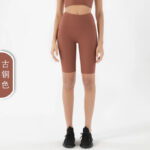 Women’s Ribbed Seamless Crop Top & Biker Shorts Set – High-Waist Sculpting Two-Piece Activewear Outfit - Image 9