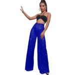 Elegant High-Waist Sequin Wide Leg Pants – Luxury Evening Statement Trousers for Women | subailili - Image 4