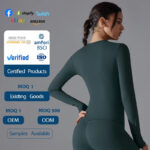 Women’s Long-Sleeve Fitted Top – Soft Stretch Seamless Everyday Shirt - Image 4