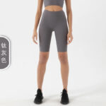 Women’s Ribbed Seamless Crop Top & Biker Shorts Set – High-Waist Sculpting Two-Piece Activewear Outfit - Image 21