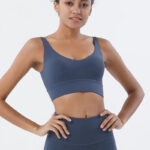 Women’s Ribbed Seamless Crop Top & Biker Shorts Set – High-Waist Sculpting Two-Piece Activewear Outfit - Image 17