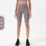 Women’s Ribbed Seamless Crop Top & Biker Shorts Set – High-Waist Sculpting Two-Piece Activewear Outfit - Image 22