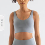 Women’s Ribbed Seamless Crop Top & Biker Shorts Set – High-Waist Sculpting Two-Piece Activewear Outfit - Image 12