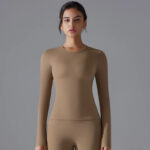 Women’s Long-Sleeve Fitted Top – Soft Stretch Seamless Everyday Shirt - Image 12