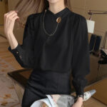 Boutique Fashion 2026 Spring V-Collar Blouse | Subailili - Image 3
