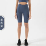 Women’s Ribbed Seamless Crop Top & Biker Shorts Set – High-Waist Sculpting Two-Piece Activewear Outfit - Image 15