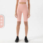 Women’s Ribbed Seamless Crop Top & Biker Shorts Set – High-Waist Sculpting Two-Piece Activewear Outfit - Image 23