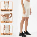 Women’s Ribbed Seamless Crop Top & Biker Shorts Set – High-Waist Sculpting Two-Piece Activewear Outfit - Image 5