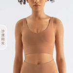 Women’s Ribbed Seamless Crop Top & Biker Shorts Set – High-Waist Sculpting Two-Piece Activewear Outfit - Image 7