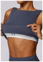 High-Waisted Flared Active Pants with Sculpting Fit – Neutral Beige - Image 7
