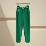 Luxury High-Waist Belted Wide-Leg Trousers for Women – Elegant Tailored Office & Casual Chic Pants with Statement Belt - Image 19
