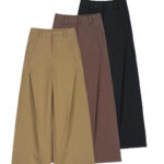 High Waist Wide Leg Brown Pants for Women – Tailored Relaxed Fit Casual & Office Trousers - Image 5