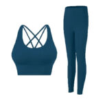 High-Waist Sculpting Activewear Set – Crisscross Sports Bra & Compression Leggings - Image 16