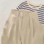 High-Waist Pleated Straight-Leg Trousers for Women | Elegant Tailored Casual Suit Pants | Soft Blush Pink Fashion Pants - Image 11