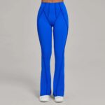 High-Waisted Red Flared Leggings – Sculpting Stretch Bootcut Athleisure Pants - Image 12