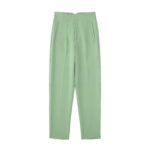 High Waist Tapered White Pants for Women – Elegant Tailored Ankle-Length Office Trousers - Image 8