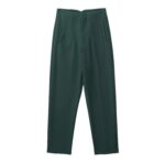 High Waist Tapered White Pants for Women – Elegant Tailored Ankle-Length Office Trousers - Image 10