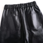 Black High Waist Faux Leather Wide Leg Pants | Chic Dressy Women’s Trousers - Image 6