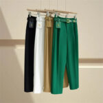 Luxury High-Waist Belted Wide-Leg Trousers for Women – Elegant Tailored Office & Casual Chic Pants with Statement Belt - Image 2