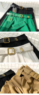 Luxury High-Waist Belted Wide-Leg Trousers for Women – Elegant Tailored Office & Casual Chic Pants with Statement Belt - Image 12