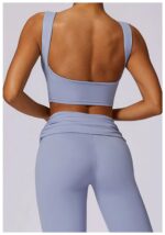 High-Waisted Flared Active Pants with Sculpting Fit – Neutral Beige - Image 22