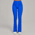 High-Waisted Red Flared Leggings – Sculpting Stretch Bootcut Athleisure Pants - Image 5