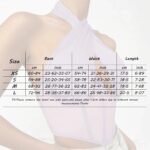 Elegant Halter Neck Mesh Corset Top for Women | Sheer Panel Wrap Neck Crop Top | Clubwear & Night Out Fashion - Image 11