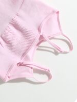 Seamless Ribbed One-Piece Active Romper – Soft Blush Pink Bodycon Workout Jumpsuit - Image 6