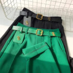 Luxury High-Waist Belted Wide-Leg Trousers for Women – Elegant Tailored Office & Casual Chic Pants with Statement Belt - Image 3