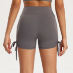 Women’s High-Waist Ruched Booty-Lifting Workout Shorts – Adjustable Drawstring Scrunch Gym & Yoga Shorts - Image 2