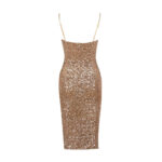 Modern Sequin Metallic Corset Dress – Women’s Sexy Sleeveless Slim-Fit Tube Top Party Sheath Dress - Image 5