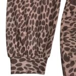 Luxury Leopard Print Cut-Out Maxi Dress – Deep V Long Sleeve Bodycon Gown - Image 12
