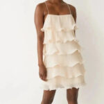 Elegant Layered Ruffle Mini Dress – Summer Polka Dot Sleeveless Look - Image 2